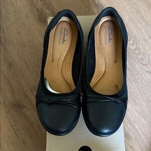 Clarks Collection Women's Black “Meadow Rae” Ballet Flat